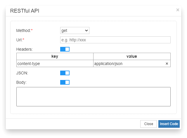 API Tools Interface